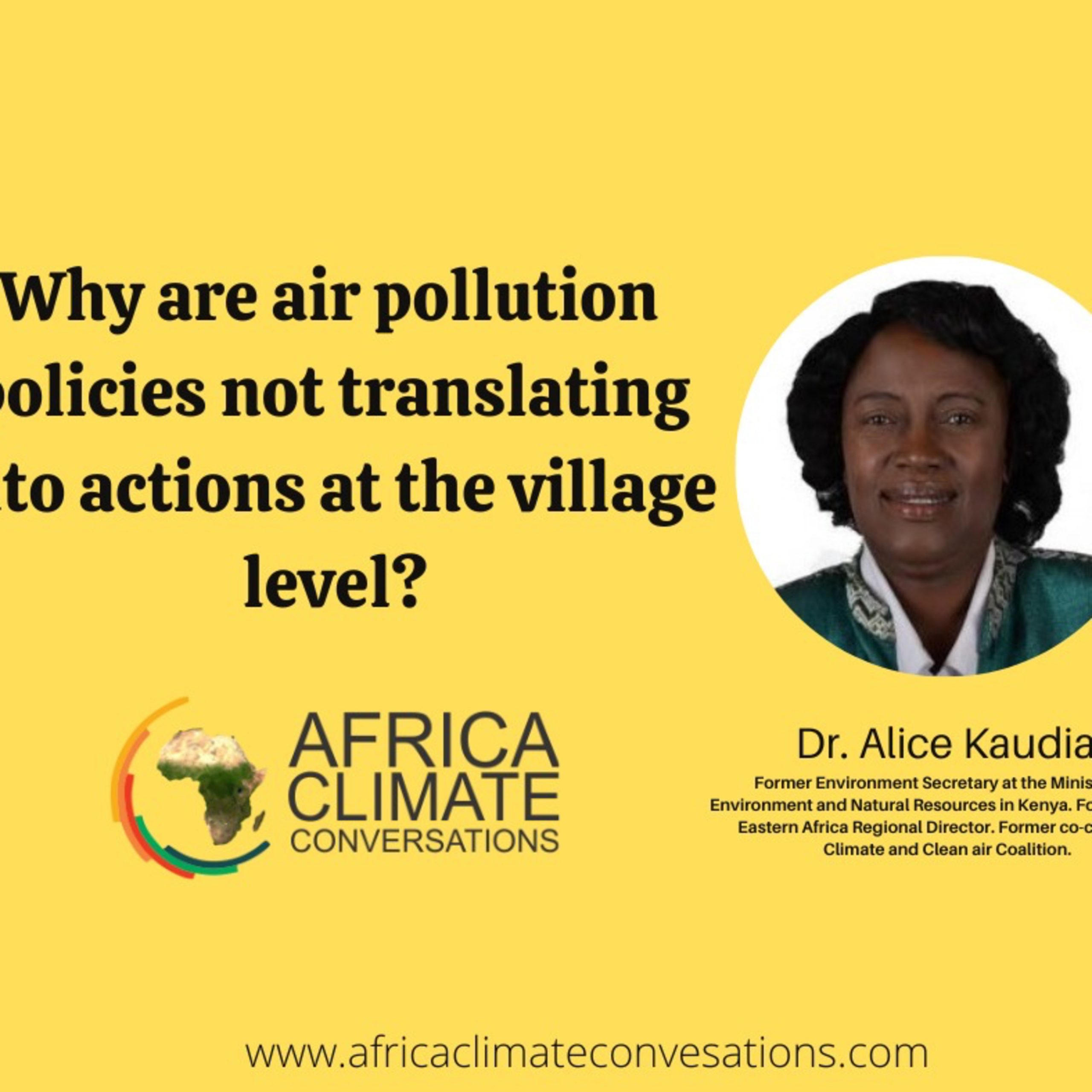 Why are air pollution policies not translating into actions at the village level?